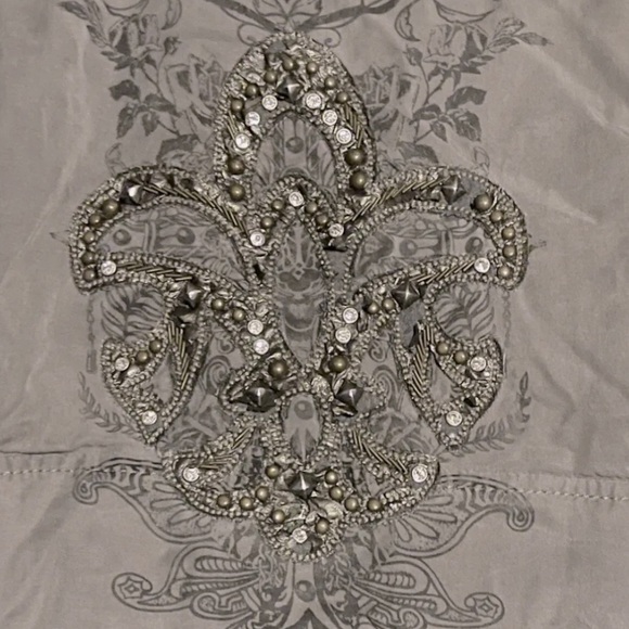 NWT Miss Me Olive Green Full Zip & Snap Stud Rhinestone Utility Jacket - Picture 2 of 9